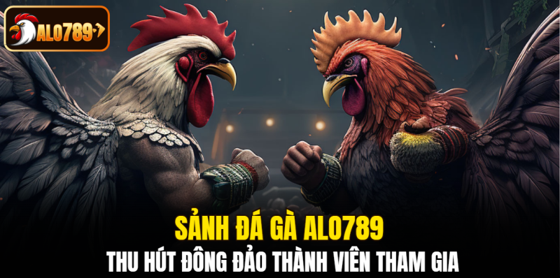 Sảnh đá gà Alo789 thu hút đông đảo thành viên tham gia